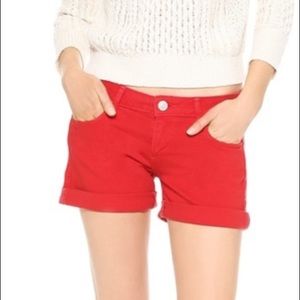 True religion sz 28 red jean shorts EUC